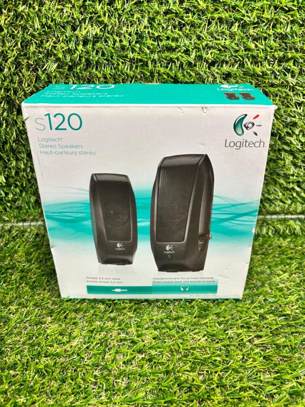 Logitech S120 Multimedia Stereo Speakers White Box Edition 2.6W RMS